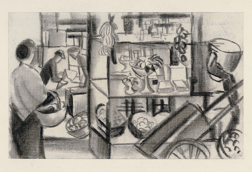 Immagine: Franz Marc, Tiger,  1912 , Holzschnitt auf Papier , 20 × 24 cm , Sammlung Werner Coninx, Dauerleihgabe im Museo Comunale d’Arte Moderna Ascona  